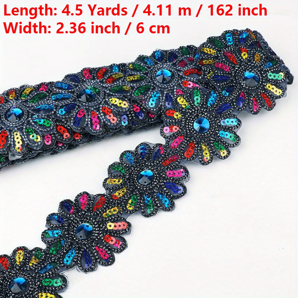 Colorful Floral Lace, 4.11 Meter